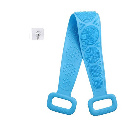 Silicone Bath Belt Exfoliating Back Scrubber for Shower