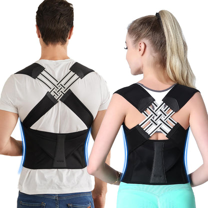 Adjustable Back Brace Posture Corrector for Men & Women – Spine Alignment Support, Lower Back Pain Relief & Scoliosis Support
