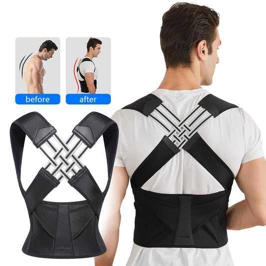 Adjustable Back Brace Posture Corrector for Men & Women – Spine Alignment Support, Lower Back Pain Relief & Scoliosis Support