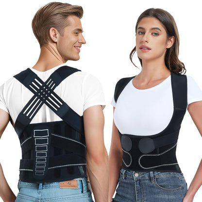 Adjustable Back Brace Posture Corrector for Men & Women – Spine Alignment Support, Lower Back Pain Relief & Scoliosis Support