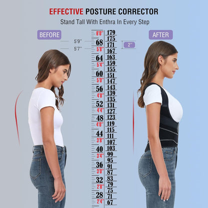 Adjustable Back Brace Posture Corrector for Men & Women – Spine Alignment Support, Lower Back Pain Relief & Scoliosis Support
